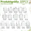 LARS360 32 Stück Kleine Glas-Budenvasen, Mini Produktbild-Vorschau 2