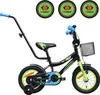 Kinderfahrrad - 12 Zoll - Schwarz und Grün - für 2-4 Jahre Produktbild-Vorschau 2