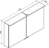 FACKELMANN LED-Spiegelschrank Oxford / Badschrank mit Produktbild-Vorschau 3