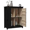vidaXL Sideboard Noir 83x41,5x100 cm Pin massif Voir les images du produit 4