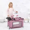 Viaclôžková posteľ pre bábiky do 46 cm, tmavoružová - pre Náhľad obrázku produktu 3