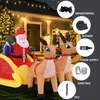 220cm Aufblasbarer Weihnachtsmann auf Schlitten mit 2 Produktbild-Vorschau 3