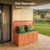 Wiltec cassetta da giardino in legno 127 x 55 x 60 cm Anteprima dell’immagine prodotto 9