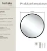 tectake® Runder Wandspiegel Fiona Ø 60 cm integrierte Produktbild-Vorschau 5