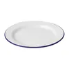 Olympia emaillierte Essteller weiß-blau 30cm Produktbild-Vorschau 2