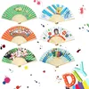 12 STK. Handfächer Weiß Rosa Bunte Fächer Papierfächer Produktbild-Vorschau 5