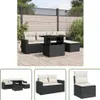 The Living Store 6-tlg. Garten-Sofagarnitur mit Kissen Produktbild-Vorschau 1