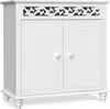 CASARIA® Mobiletto Bianco Stile Country 76x65x35cm 2 Anteprima dell’immagine prodotto 1