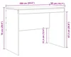 vidaXL Scrivania bianca 100 x 50 x 76 cm Anteprima dell’immagine prodotto 8