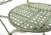 Close-up of a vintage-style metal chair seat. Produktbild-Vorschau