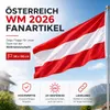 Banderina de Austria, 90x150 cm – Mundial 2026. Bandera de Vista previa de la imagen del producto 3