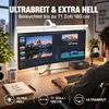 24W Schreibtischlampe Led Klemmbar, 80CM Weiß Monitor Lampe Produktbild-Vorschau 7