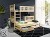 KEF ANIA Etagenbett Kinder 3 Personen Holz Kinderbett Produktbild-Vorschau 1