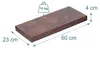 Scaffale da parete Relaxdays, set da 3 pezzi, L x P x A: 4 Anteprima dell’immagine prodotto 4
