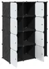 vidaXL Modularer Schrank mit 9 Fächern 109x36,5x143cm Produktbild-Vorschau 3