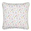 Clayre & Eef Kissenbezug 40x40 cm Weiß Grün Baumwolle Produktbild-Vorschau 1