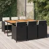 "2024"cloris 7-tlg. Garten-Essgruppe mit Kissen Poly Rattan Produktbild-Vorschau 1