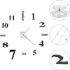 3D-Wanduhr Modernes Design 100 cm XXL Schwarz Produktbild-Vorschau 1