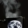 Sitzender Wolf im Mondschein Tasse in Schwarz Produktbild-Vorschau 6