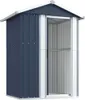 vidaXL Capanno per attrezzi antracite 126x97,5x177 cm Anteprima dell’immagine prodotto 1