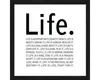 Gerahmtes Bild Life 27,5x27,5 cm Produktbild-Vorschau 1