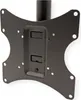 A close-up view of a black metal TV ceiling mount bracket. Produktbild-Vorschau