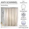 WENKO Tenda da doccia Vasca da bagno antimuffa Beige Anteprima dell’immagine prodotto 2