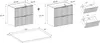 Diagrams and illustrations of bathroom furniture with dimensions. Produktbild-Vorschau