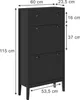 Szafka na buty Vicco Aron Czarny 60 x 115 cm, Model 54256 Podgląd zdjęcia produktu 2