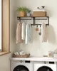 VASAGLE 2 Set Wandgarderobe, Wandregal, Kleiderhaken, Produktbild-Vorschau 8