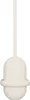 A white toilet brush with a rounded base and a long handle, isolated on a white background. Anteprima dell’immagine prodotto