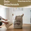 LS-LebenStil Wäschesack Wäschekorb Vintage Home 62L 50cm Produktbild-Vorschau 4