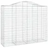 Gabionen mit Hochbogen 15Stk. 200x50x160/180cm Verzinktes Produktbild-Vorschau 3