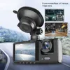 Auto-Fahrtenrekorder, Nachtsicht, 1080P, Dreifachobjektiv, Produktbild-Vorschau 6