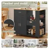 UnboxG Mobile Kücheninsel mit Eichenholz-Arbeitsplatte – Produktbild-Vorschau 4