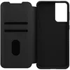 An open black flip case for a smartphone, showing the interior of the case. Náhľad obrázku produktu