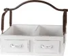 Clayre & Eef Korb 41x19x29 cm Weiß Holz Produktbild-Vorschau 1