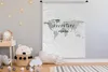 MuchoWow® Wandteppich Wandbehang Weltkarte - Reisen - Weiß Produktbild-Vorschau 4