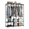 A garment rack filled with clothes and accessories, against a white background. Náhled obrázku produktu