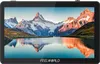 A black Feelworld monitor displaying a scenic mountain landscape with a lake in the foreground. Produktbild-Vorschau