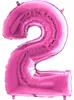 Pallone gonfiabile numero 2 rosa 102 cm extra large Anteprima dell’immagine prodotto 1