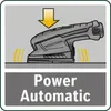 An illustration of a sander with an arrow indicating downward pressure and wavy lines suggesting vibration, with text below. Anteprima dell’immagine prodotto