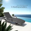 tectake® Aluminium Rattan Sonnenliege Océane 190 x 71 x 34 Produktbild-Vorschau 8