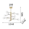 Ideal Lux Equinoxe, 12 lampen, fitting G4, IP20, Productafbeelding-voorbeeld 6