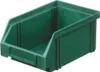 A green plastic storage bin is shown against a white background. Náhled obrázku produktu