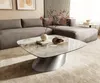 DELIFE Couchtisch Edge Boot 90x90 cm Keramik Minas Melange Produktbild-Vorschau 1