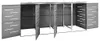 vidaXL Mülltonnenbox für 4 Tonnen 276,5x77,5x115 cm Produktbild-Vorschau 4
