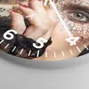Wanduhr - Rund - Glasuhr - Frau Mode Venedig Maske - Produktbild-Vorschau 5