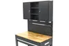 115 cm lange Werkbank mit Holzwerkblatt, hinterer Wand mit Produktbild-Vorschau 5