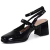 topschuhe24 3063 Damen Riemchen Pumps, Farbe:Schwarz, Produktbild-Vorschau 3